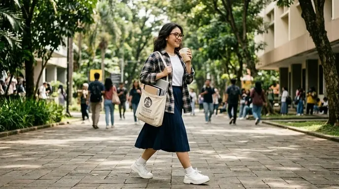 Outfit Kuliah Cewek yang Stylish dan Nyaman