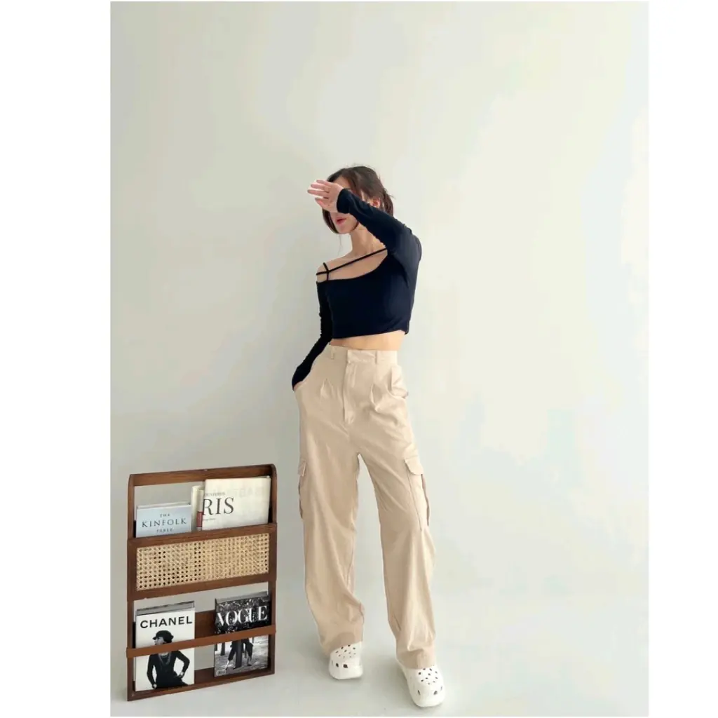 Celana Cargo Pants | Celana Kargo Drill | Kulot | Wide Leg Pants