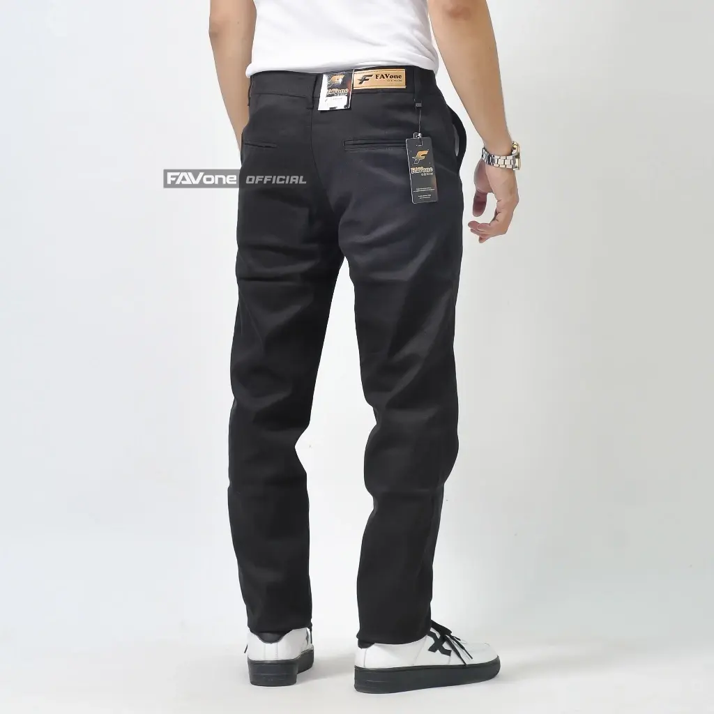 FAVone - Celana Chino Panjang Slimfit Pria