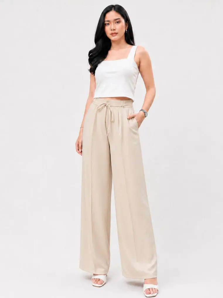 Arumi Pants - Celana Panjang Wanita Highwaist Korean Look - Celana Kulot
