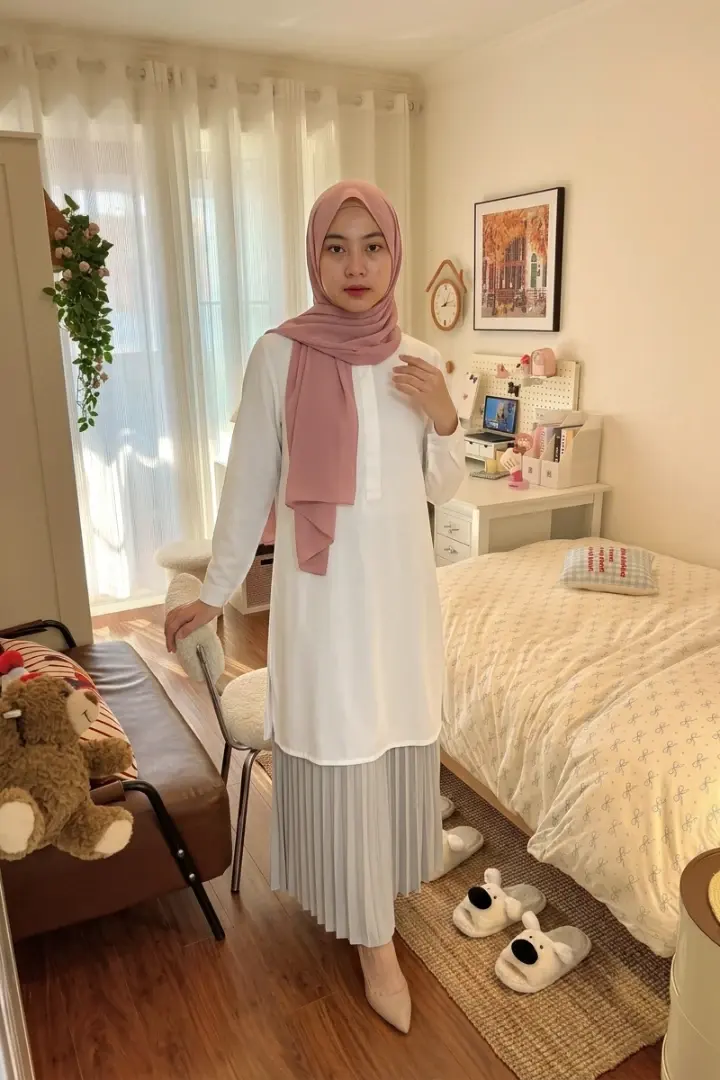 Outfit Tunik Muslimah